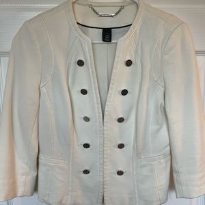 White House Black Market. White jacket. Size 4.